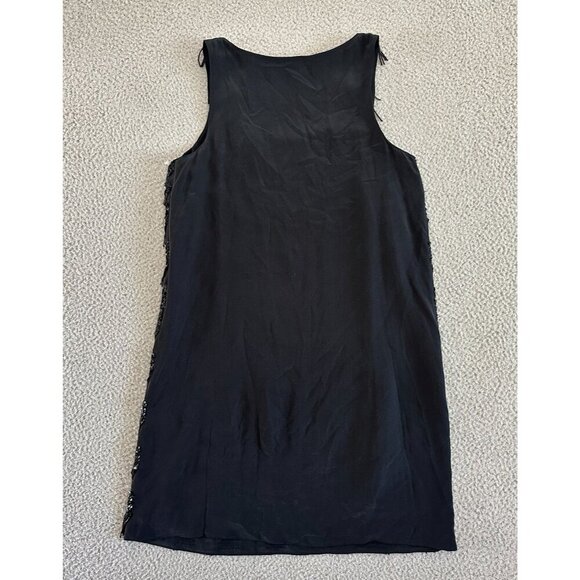 Erin Featherston Silk Beaded Dress Cocktail Scoop‎ Fringed - Picture 3 of 13